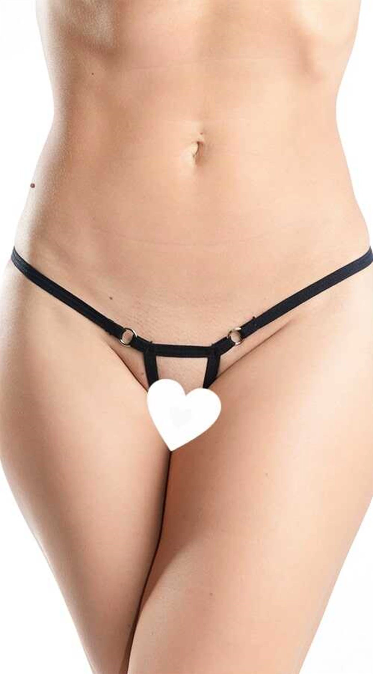 Siyah Arası Açık Seksi Tanga TM1143
