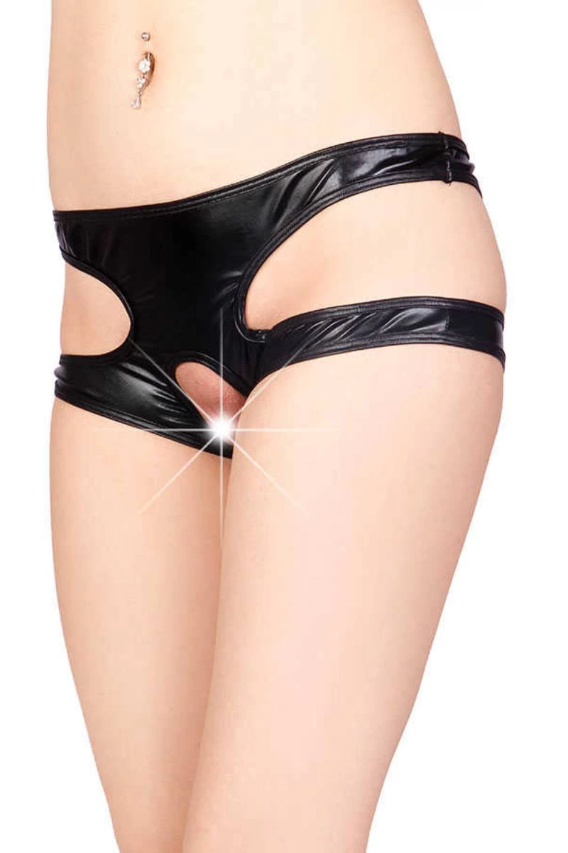 Siyah Özel Bölgesi Açık Seksi Külot TM1172 - 2